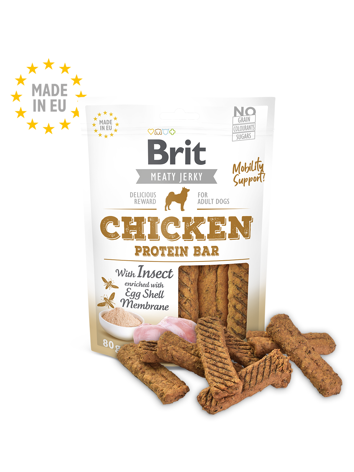 Brit Meat Jerky Snack – Protein bar with Insect – Brit